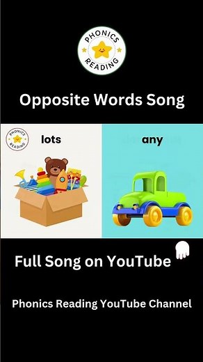Opposite Words Song for Kids | Educational Video For Toddlers and Preschool | English for Kids