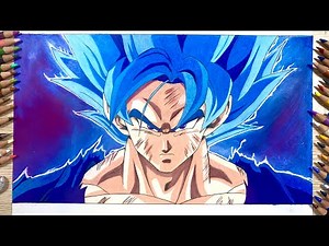 Vẽ Goku Super Saiyan Blue | How To Draw Goku Super Saiyan Blue