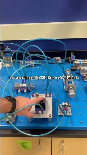Pneumatic Timer Circuit! #pneumatics #automation #festool #festo