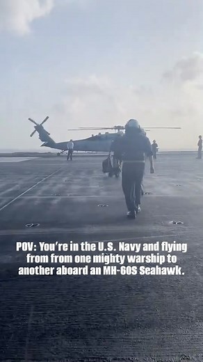 We are the United States Navy, the most powerful navy in the world. Our identity is forged by the sea and we serve with honor, courage and commitment. 🌊⚓️🇺🇸💪 This is clip shows some of the incredible Sailors serving aboard the aircraft carrier USS Dwight D. Eisenhower (CVN 69) and Carrier Strike Group 2. #MightyIKE is operating in the @us5thfleet area of operations to support maritime security and stability in the Middle East. MH-60S Seahawk missions include surface warfare, maritime interdi