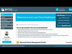 Introducing the Bytes Portal & Cloud Dashboard
