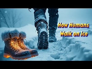 How Humans Walk on Ice #SnowBoots #WinterSurvival
