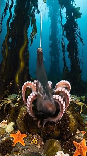 🐙 UNBELIEVABLE: Ultimate Octopus Escape with Shocking Ink Bomb! #survival #deepsea #oceanlife