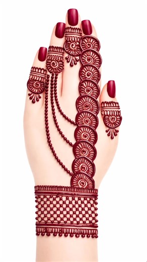 beautiful and easy back hand mehndi design #mehndi #hennadesign #newmahendi #arabichenna
