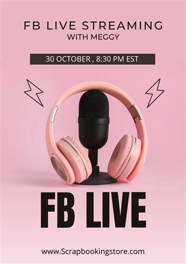 Join us LIVE with Meggy! 🎥✨ We’re going live this Thursday, October 30th at 6:30 PM MST for a fun, creative Facebook Live session you won’t want to miss! 💕 🕒 Time zones: Pacific — 5:30 PM Central — 7:30 PM Eastern — 8:30 PM Come hang out with us, get inspired, and see what Meggy’s been creating with this month’s kit! 💌 Grab your supplies, join the chat, and let’s craft together. 👉 PLUS: Don’t forget to enter our October Sketch Contest! We love seeing your layouts — and this is the perfect t