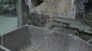 Different stages of manufacturing an industrial catalyst