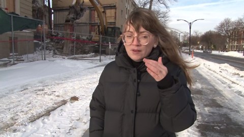 Demolition at former homeopathic hospital