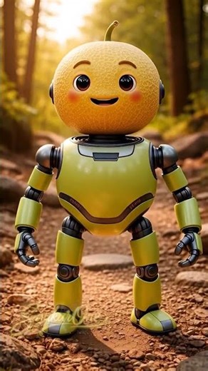 OMG! 🍌 Watch This Fruit Turn Into a Cute Robot 🤖🐢 | Kids Transformation Video #shorts #shortvideo