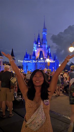 Disney Castle Thunderstorm Magic Kingdom