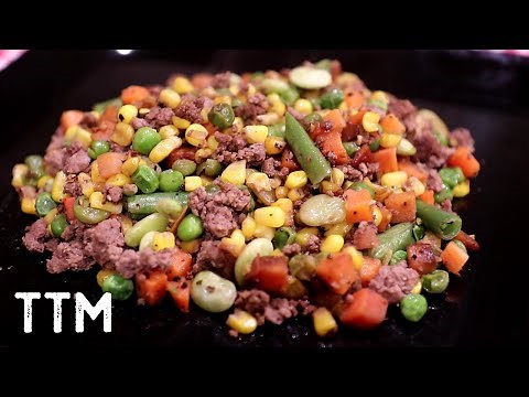 Ground Beef and Veggies Recipe ~ Easy Cooking