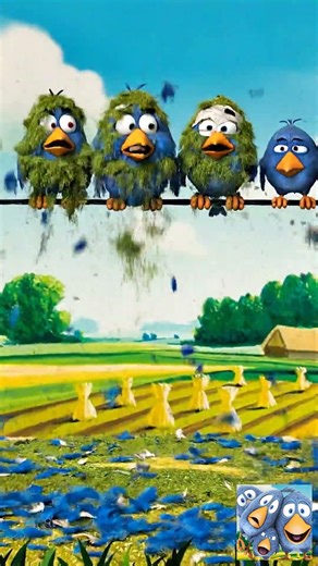 When the chainsaw fights back! 😂 Talking Birds On A Wire Game