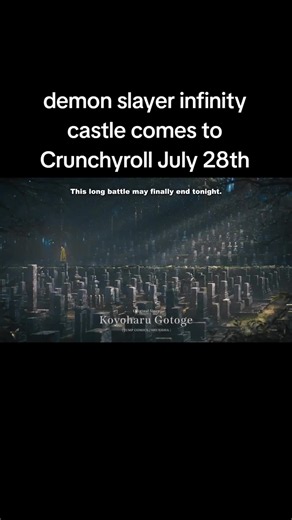 demon slayer infinity castle movie 1:azaka returns comes to Crunchyroll July 28th no info on movie 2 yet but it's still set for 2027 #kny #demonslayer #infinitycastle #anime #fyp