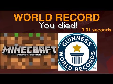 Minecraft Fastest Death - 3.1 seconds (World Record)