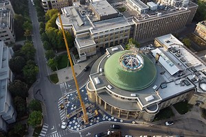A new oculus for a new era: U of T’s historic Convocation Hall fitted with replacement skylight