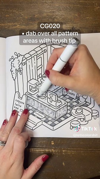 Marble Effect Coloring Tutorial with Markers