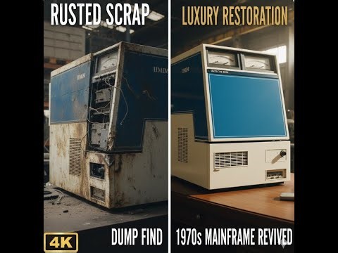 ASMR Restoration | Reviving a 1970s IBM Mainframe Computer from the Dump