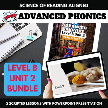 Hard & Soft G Phonics Curriculum, 2nd Grade CCSS, Science of Reading Aligned