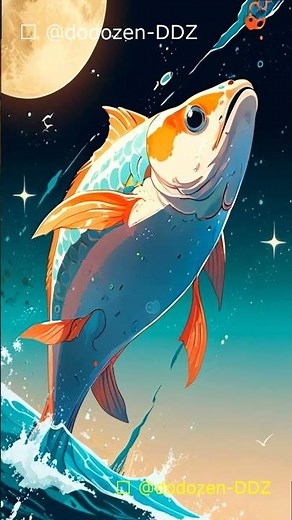 **"Le poisson-lune : ASMR relaxant des profondeurs 🌊☀️"**