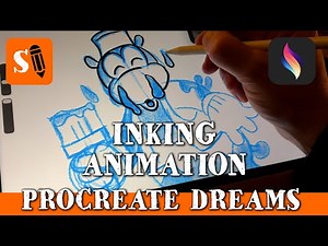 Procreate Dreams Tutorial: How to Ink a Cartoon Character the Disney Way