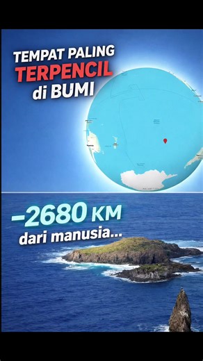 Titik paling terpencil di Bumi. Jaraknya ribuan kilometer dari daratan mana pun. Di sini, manusia terdekat bisa jadi… bukan di darat. Kadang astronot di luar angkasa lebih dekat dari siapa pun di Bumi. Tempat ini juga jadi “kuburan satelit” dunia. Bayangin sendirian di tengah laut tanpa arah. Masih berani? #faktaunik #pointnemo #faktadunia #fenomenabumi #fypindonesia