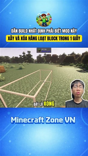 DÂN BUILD NHẤT ĐỊNH PHẢI BIẾT MOD NÀY, XÂY VÀ XÓA HÀNG LOẠT BLOCK TRONG 1 GIÂY #shorts