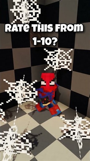 Minecraft Spiderman Armor Trim #shorts