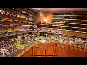 Huge Basement O Gauge Train Display Part 1
