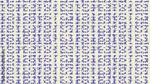 Animated abstract stylized cuneiform text, the movement from top to bottom Stock Video