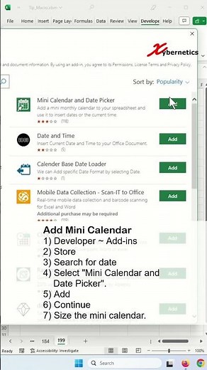 How do I make my Excel calendar pop up? - PART 1 - Excel Tip and Tricks #tips #tricks #excel