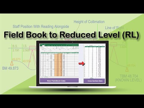 Field Book to Reduced Level (RL)