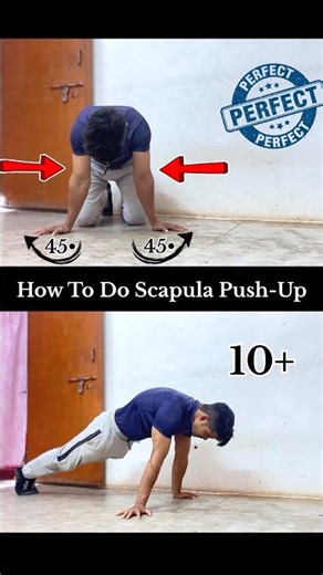 How To Do Scapula Push-Ups #shorts #calisthenics #fitness #tutorial