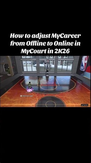 How to switch mode in MyCourt from Offline to Online in 2K26 #nba2k26gameplaytutorials #jko