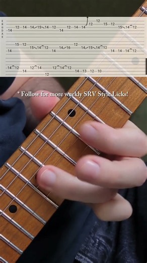 SRY 'Riviera Paradise' Style Lick 🎸 #guitartabs #guitarlicks #stevierayvaughan