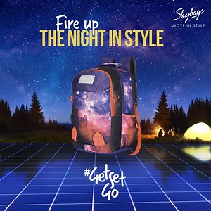 A fun camping night beneath the stars and a bonfire. Tag your friends to #GetSetGo #MoveInStyle #Skybags #Artist #Games #Music #Backpacks | Skybags