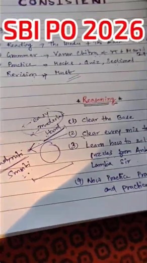 SBI PO 2026|| Reasoning Strategy #bankingexams #reasoning #sbipo2026 #decodedbankingprep