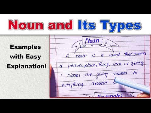 Nouns in English Grammar | Parts of Speech | English Grammar