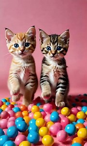 Kittens and M&Ms #kitten #m&m #kittenandm&m #cutekitten #kittenlove #kittenvibes #m&mcandy