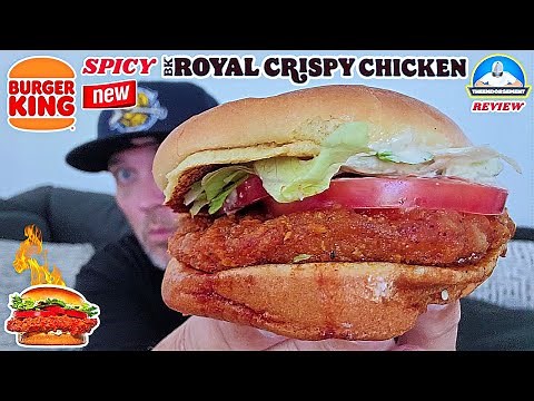 Burger King® SPICY Royal Crispy Chicken Sandwich Review! 👑🍔🔥🐔 | theendorsement