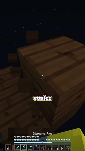 JE DOIS SURVIVRE SUR 1 BLOC #minecraft #minecraftshorts #minecraftchallenge #minecraftmemes