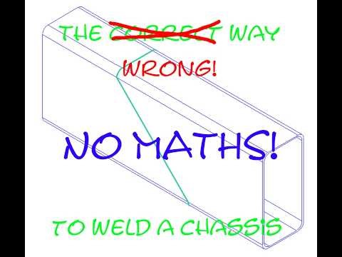 The correct way to make welded splice joints in chassis members - NO MATHS!