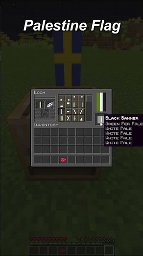 How to make a Palestine Flag Minecraft Banner tutorial
