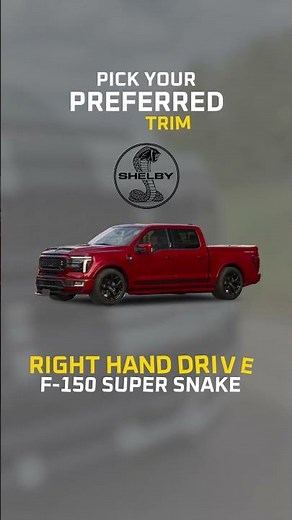 Right Hand Drive Shelby Trucks — performance legends reimagined by Autogroup International.