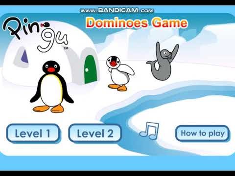 PC (Browser, Flash) Longplay [68] Pingu Dominoes Game