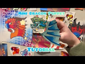 Mini Dragon Puppet Tutorial // How to make a mini dragon puppet! ✨