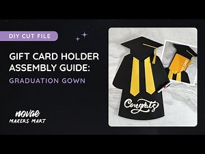 Graduation Gift Card Holder | DIY Graduation Card | Cap and Gown Card