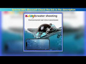 RC Boat Submarine with Camera Underwater 6CH Remote Control Wifi FPV Remote Control Boats Radio