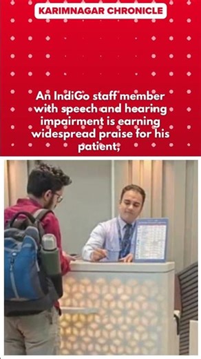 IndiGo Staffer With Disability Wins Hearts, Praised For Inclusive Work #indigo