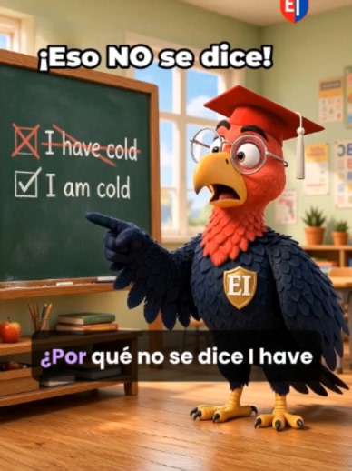No digas “I have cold” ❌ Profesor EI te explica por qué #ProfesorEI #AprendeEnTikTok #InglesFacil #InglesBasico #GramaticaIngles