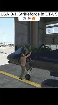 B-11 Strikeforce in Grand Theft Auto V ✈️💥🔥 | Ultimate Military Aircraft #Shorts
