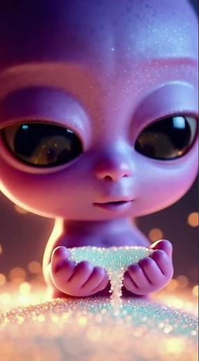 Baby Alien Discovers Enchanted Sand